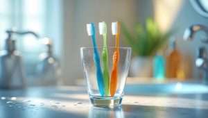 toothbrushes in glass, does my water have fluoride in it