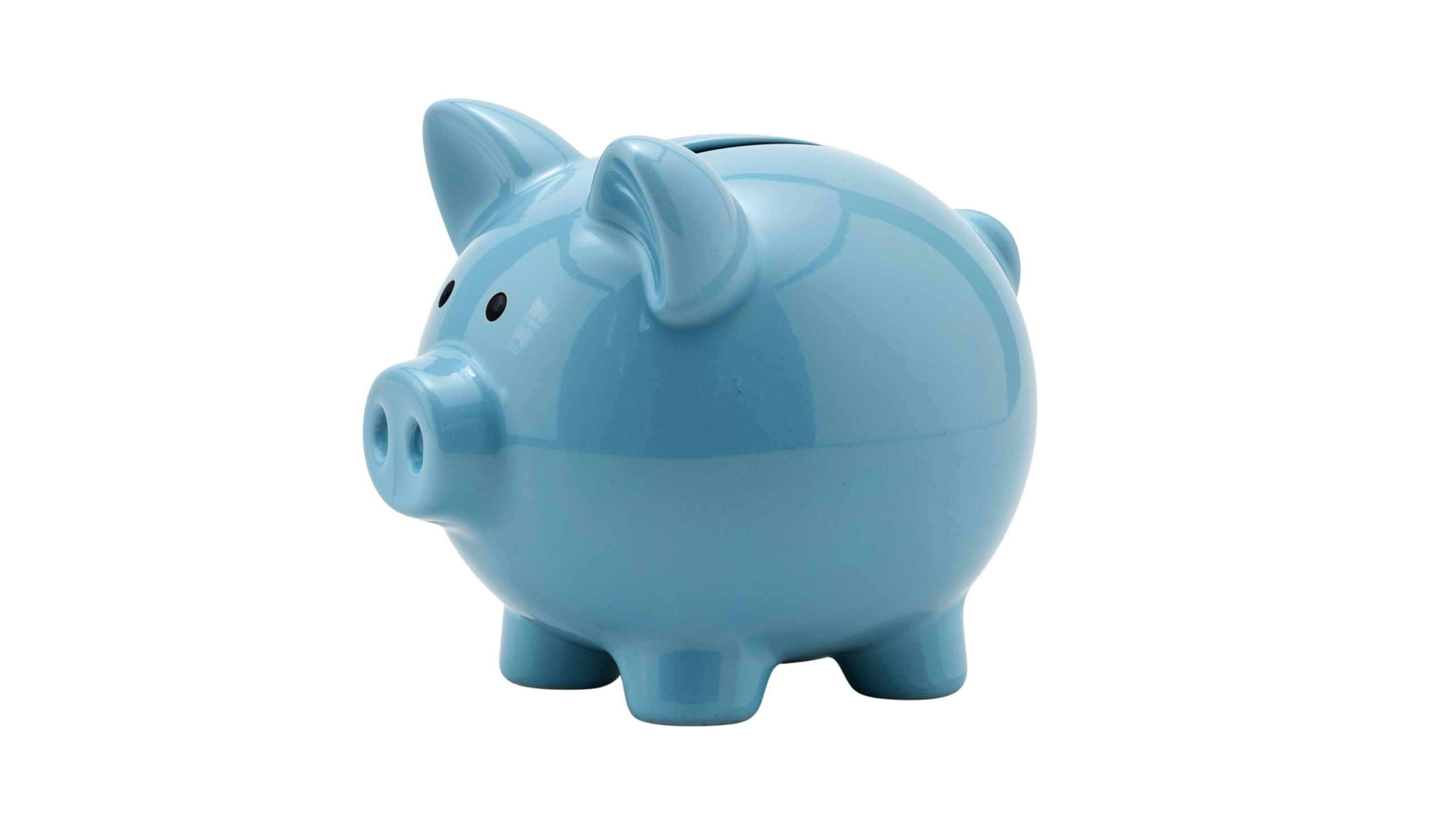 blue piggy bank symbolizing the cost of dental implants at abington dental in clarks summit, pa